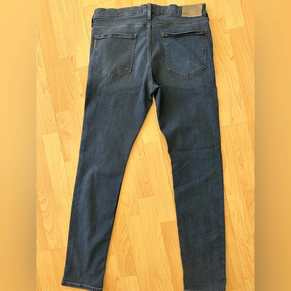 PAIGE Croft Dark Wash Skinny Jeans Stretch Premium Denim